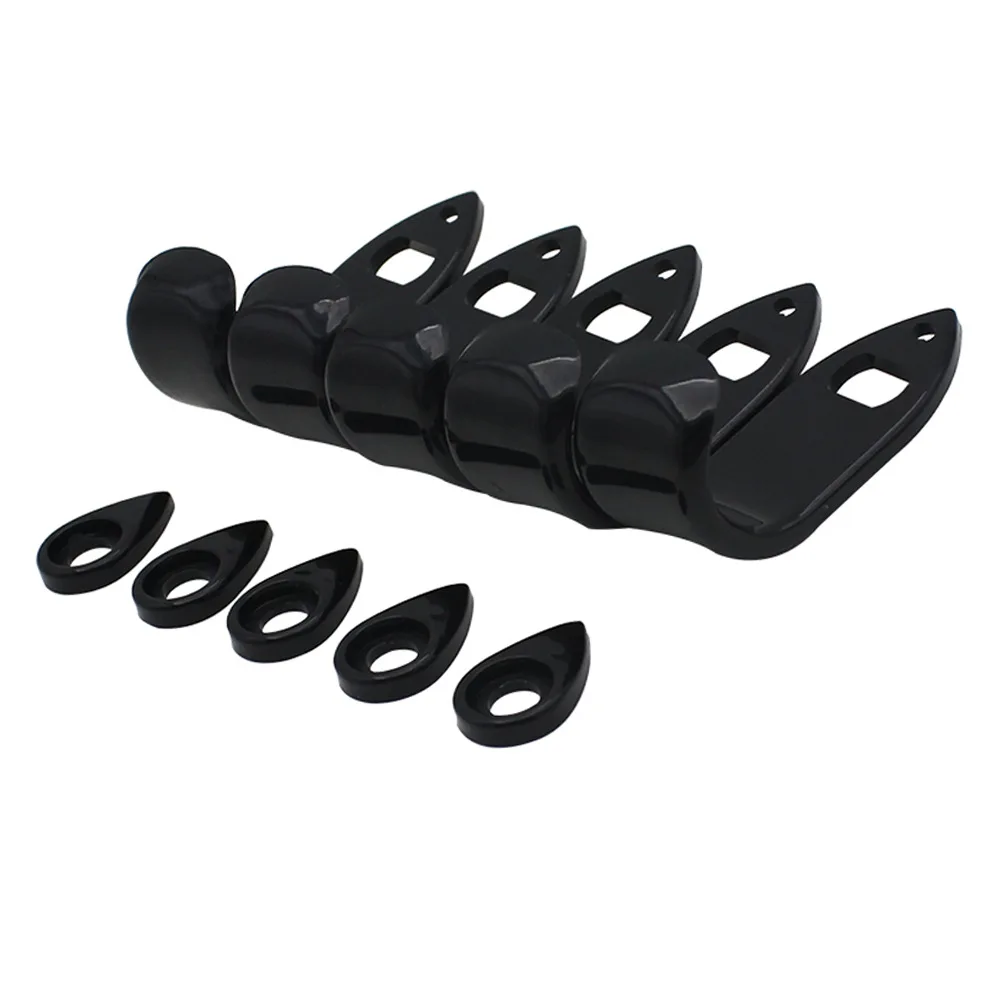 5 Pieces Soprano Tenor Alto Saxophone Thumb Rest Abs Thumb Pads Musical Instrument Accessories High Hardness Easy To Install