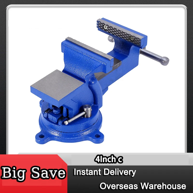 Durable 360° Bench Vice Workshop Clamp Engineers 100mm Jaw Workshop Heavy Duty