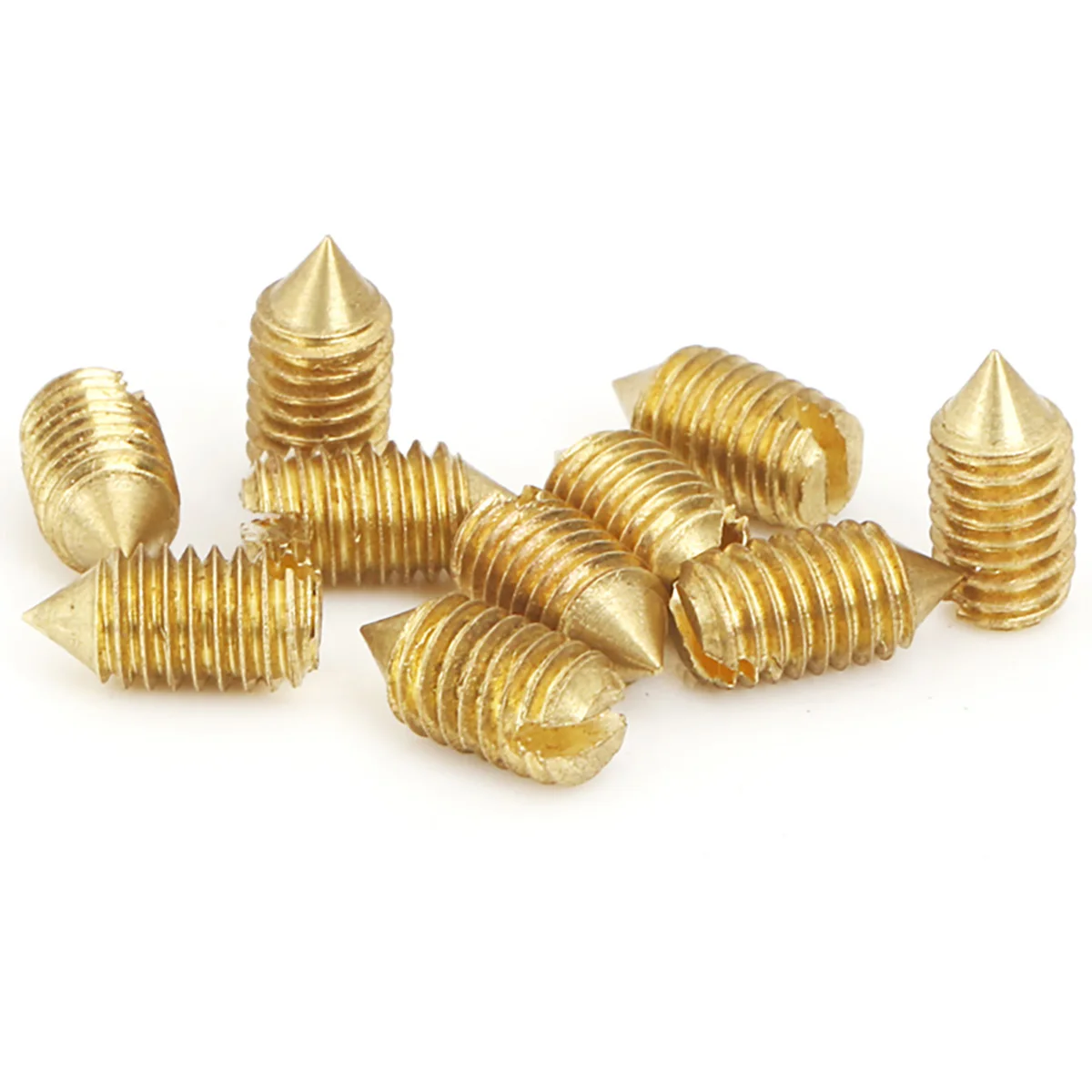 Brass Slotted Machine Screw / Copper Tip Headless Screw / Set Screw M2-M5