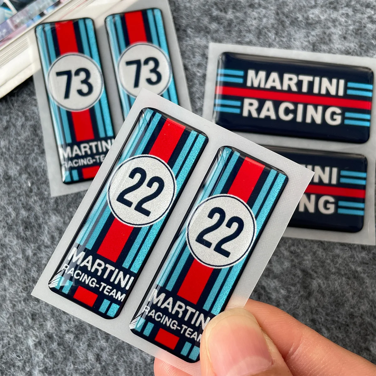 Adesivos de Epóxi para Martini, Decalques para Capacete de Moto, Protetor de Tanque para Tesla, BMW E46, E90, Golf Mk4, Acessórios Automotivos