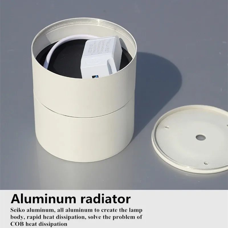 Folding And Rotating Surface Mounted LED Downlights 7W10W12W15W20W24W Dimmable COB Ceiling Lamp Spot Lights CRI95 AC90-260V