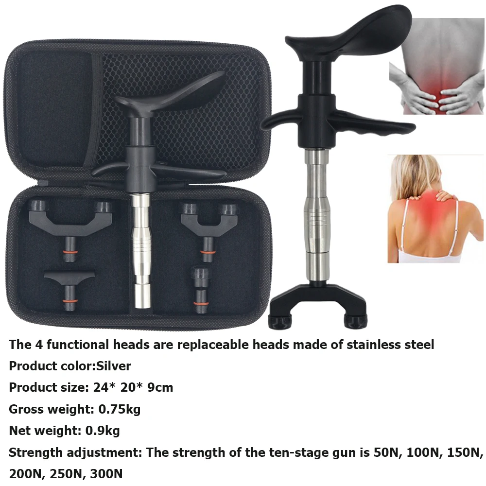 Pistolet de Massage manuel, outils de réglage chiropratique 300N, Instrument de Correction de la colonne vertébrale pour améliorer les douleurs articulaires, masseur de dos Portable