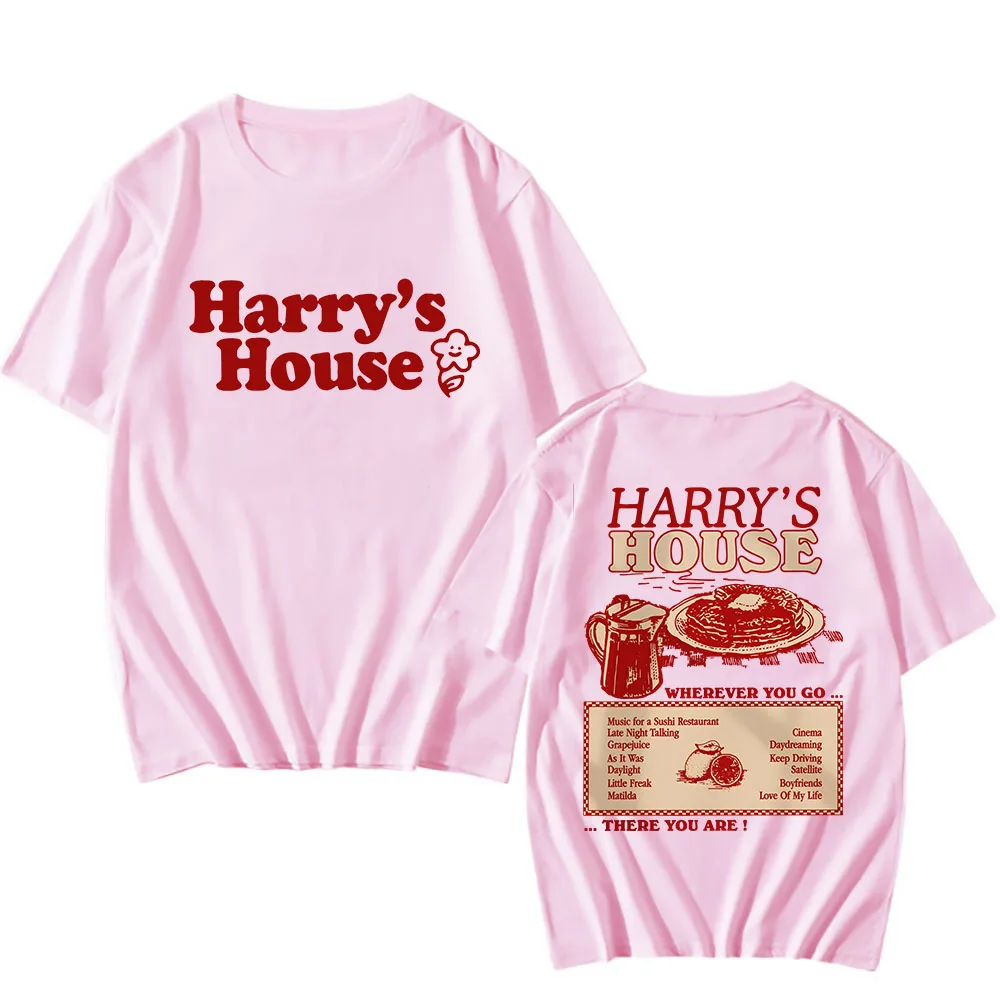 Harrys House Love on Tour T-shirt 100% Cotton Loose Shirts Men Streetswear Shirts Retro Graphic T Shirt Unisex Summer Tshirt