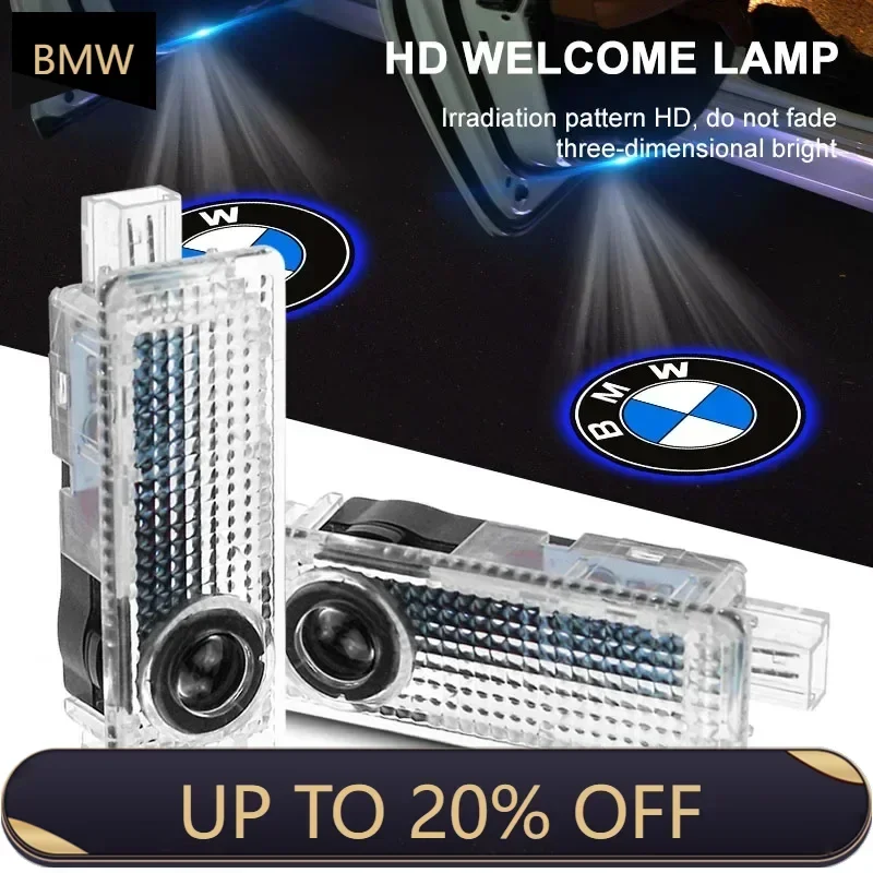 2025 For BMW 2Pcs Car Emblem Projector Lights Door Welcome Lamps For BMW i3 i4 i5 i7 iX3 F07 F48 F39 F34 F40 G30 G20 G32 F10 F30