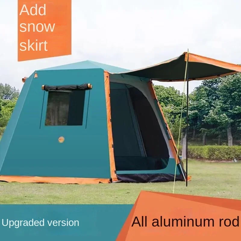 

Outdoor 3-4-5 - 6 people automatic camping tent, camping supplies Double rainproof camping tent