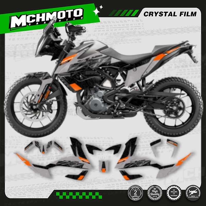

MCHMFG Custom Team Motorcycle Plastic Graphics Decals Stickers Kits for KTM ADV 390 2020 2021 2022 Adventure