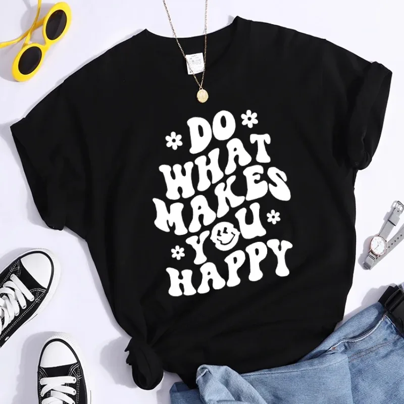 Оригинальная футболка, индивидуальные футболки, мягкая Свободная рубашка Essentialt, хипстерская индивидуальная женская футболка, делайте что вы счастливы Оригинальная футболка, индивидуальные футболки, мягкая Свободная рубашка Essentialt, хипстерская индивидуальная женская футболка, делайте что вы счастливы