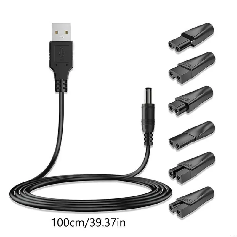 USB Cord Set for Electric Hair Clippers Shavers Beard Trimmers Power Cable Beauty Instruments Accessories N58D