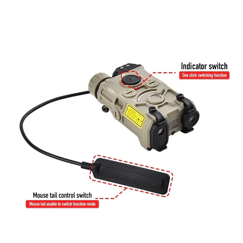 Dulogl-Lampe de poche Eotseats Ogl Airsoft à lumière LED blanche, indicateur en nylon constant sur la chasse, pas de laser adapté 20mm, Picatinny