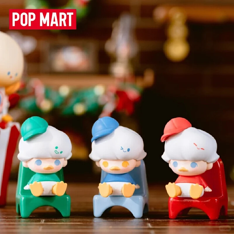 POPMART Dimoo World × Seri Disney Mainan Mini Blind Bag Klasik Mickey Mini Action Figure Koleksi Trendi Hadiah Anak-anak