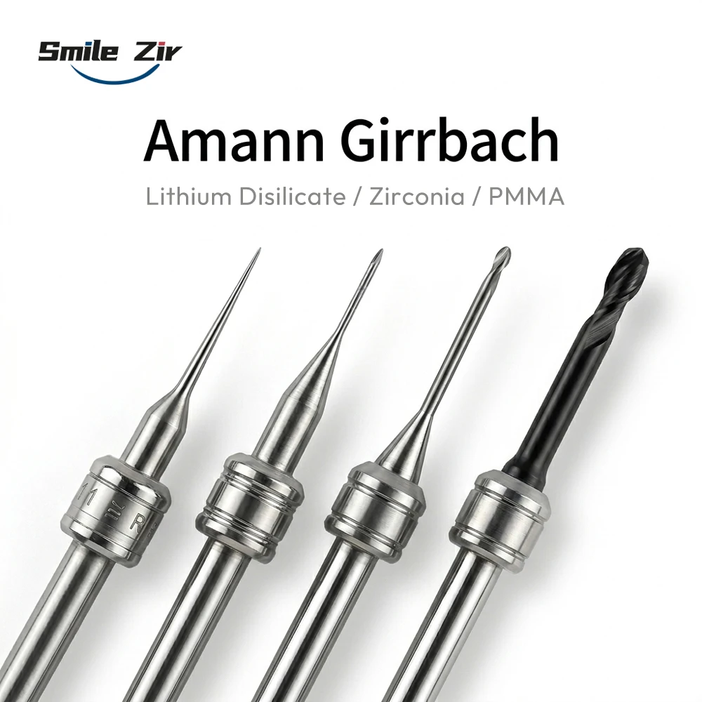 Amann Girrbach Milling Burs Ceramill Matik Motion3 Motion2 D3 for Zirconia Lithium Disilicate PMMA DC NC CAD CAM Cutter Tools