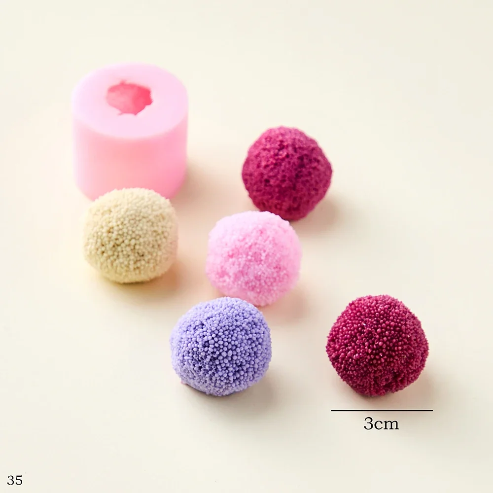 Baking Tools Clay Fondant Bubble Silicone Mold DIY Semi-round Ball Cake Mousse Decoration Surrounding Small Ball Cake Decoration
