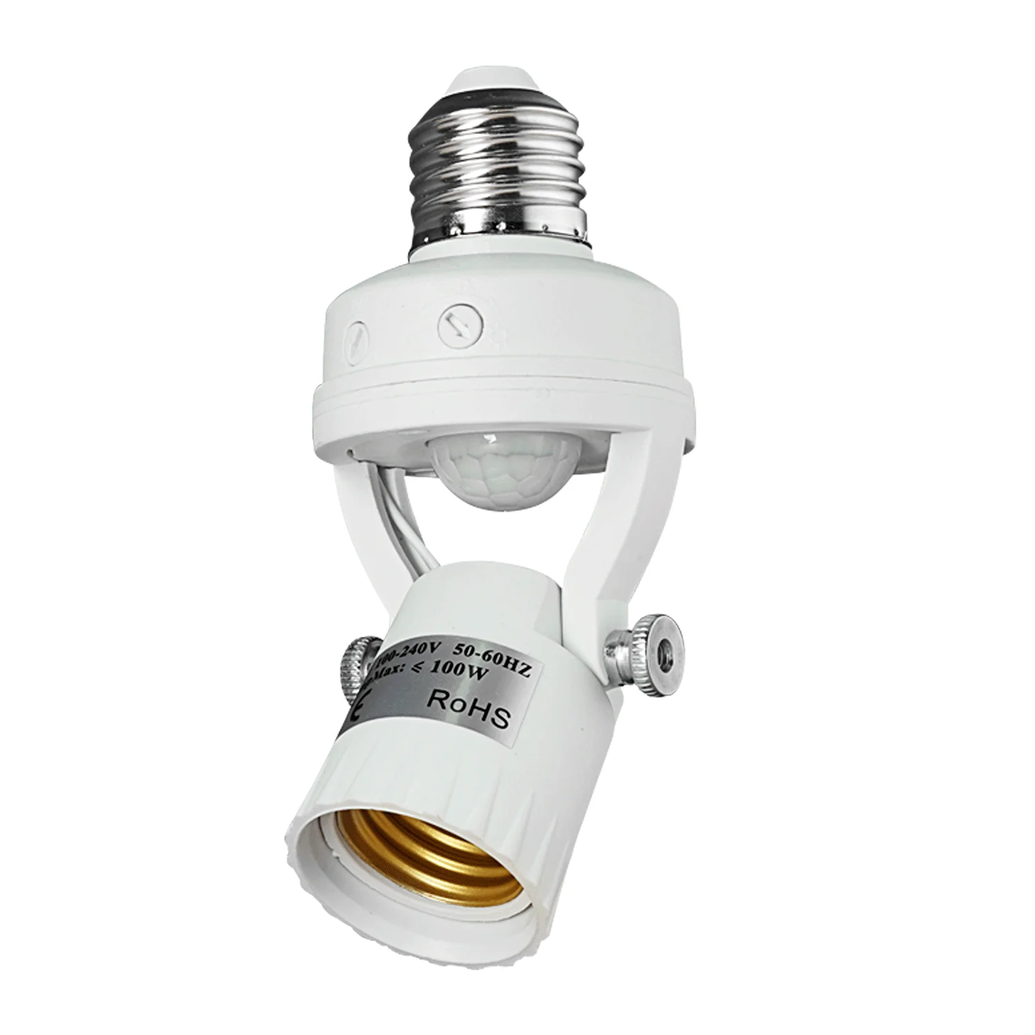 Support de lampes à détecteur de mouvement avec contrôle de la lumière, base de détecteur, interrupteur, adaptateur de prise d\'ampoule intelligente,