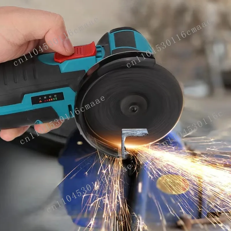 12V cordless mini angle grinder with brush motor trigger switch grinding disc DIY power tool for polishing and grinding