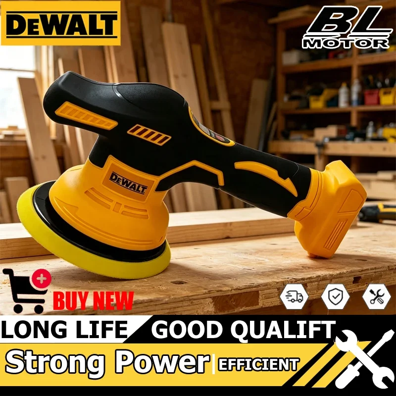 

Электрическая полировальная машинка Dewalt для аккумулятора 20В, 8 скоростей, с цифровым дисплеем, беспроводная, для полировки и вощения автомобилей