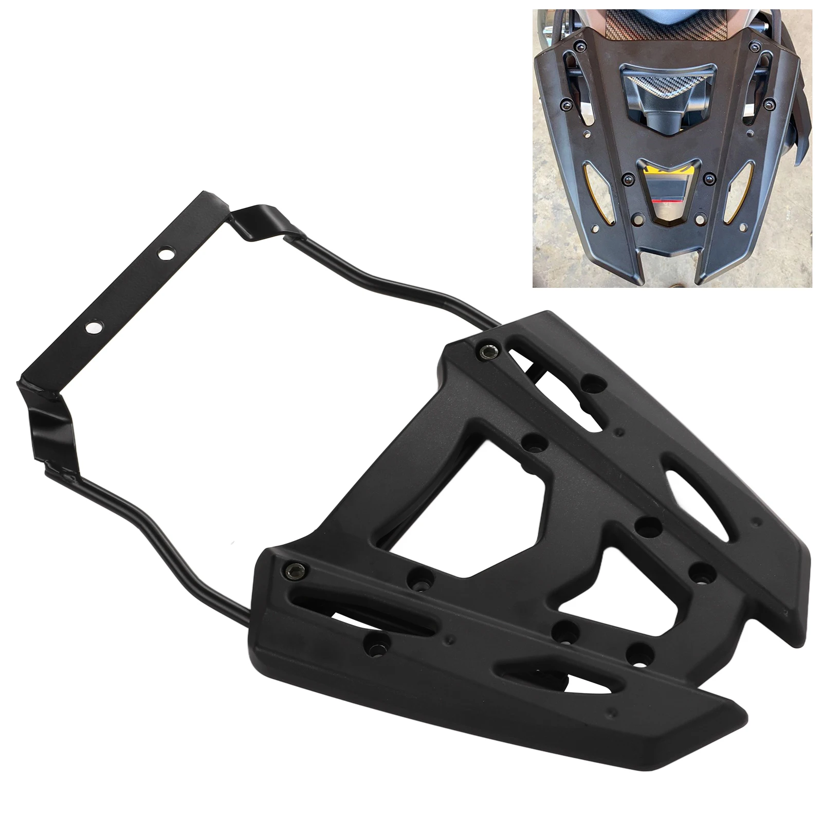 

Rear Tail Luggage Rack Motorcycle Cargo Holder Replacement for Aerox155 NVX155 NVX Aerox 155