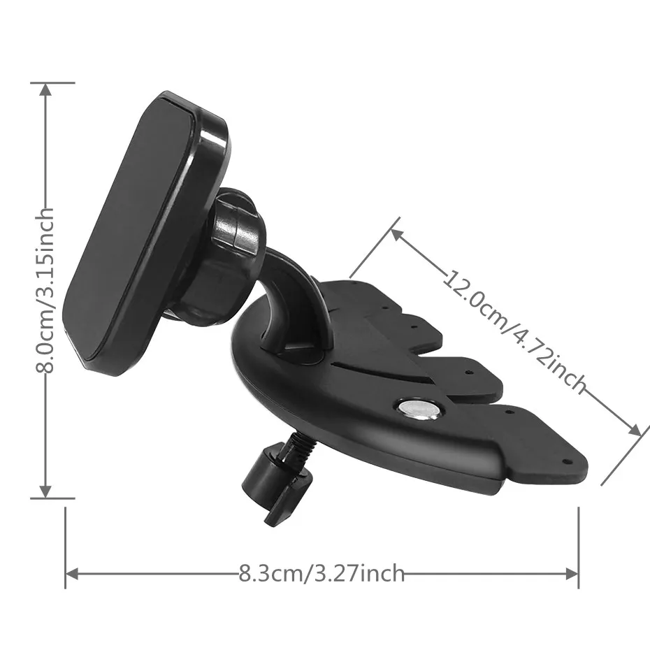 Car CD Slot Mobile Phone Holder Stand Magnet Mount Support GPS for Car CD Slot Mount for iPhone Samsung Xiaomi Honor - náhled 4