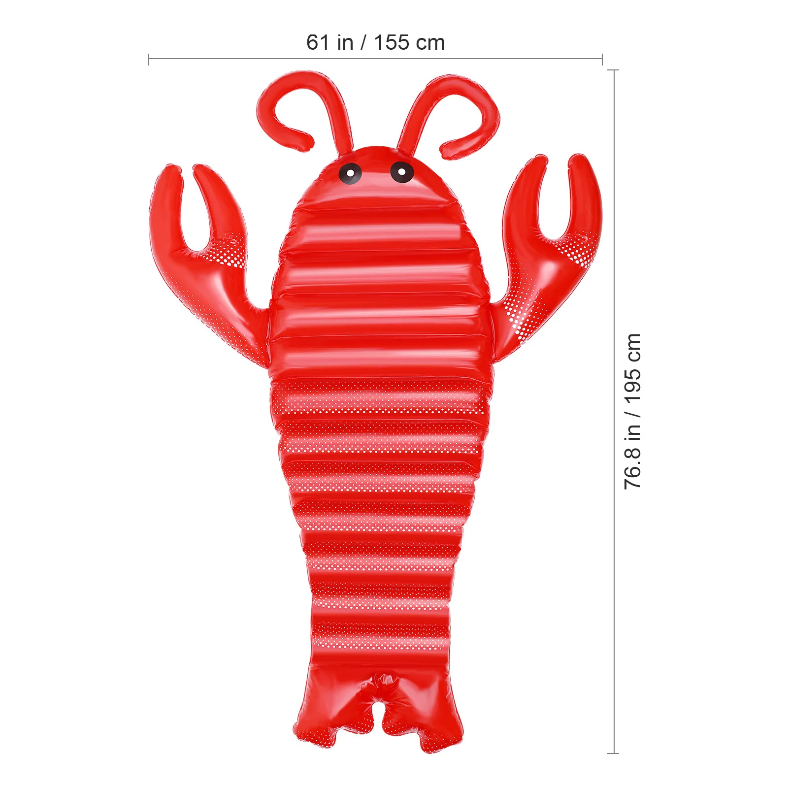 Inflatable Lobster The Animal Swimming Floating Mat Pool Floats Floaties for Adults
