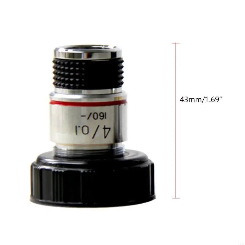 34yf Lab Constructions 4x 10x 40x 100x microscope عدسة موضوعية الأجزاء المجهرية Ackromatic Adapter 20.2mm