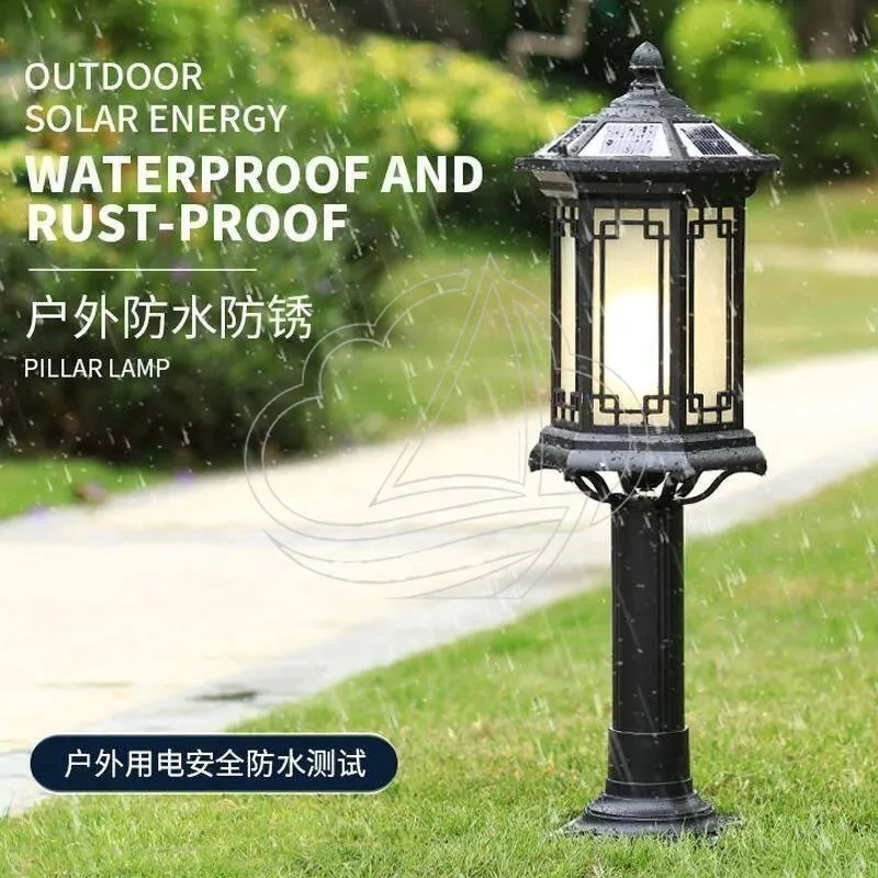 Chinese Style Waterproof Lawn Lamp, Outdoor Landscape Light for Garden, Courtyard, Villa & Pathway
