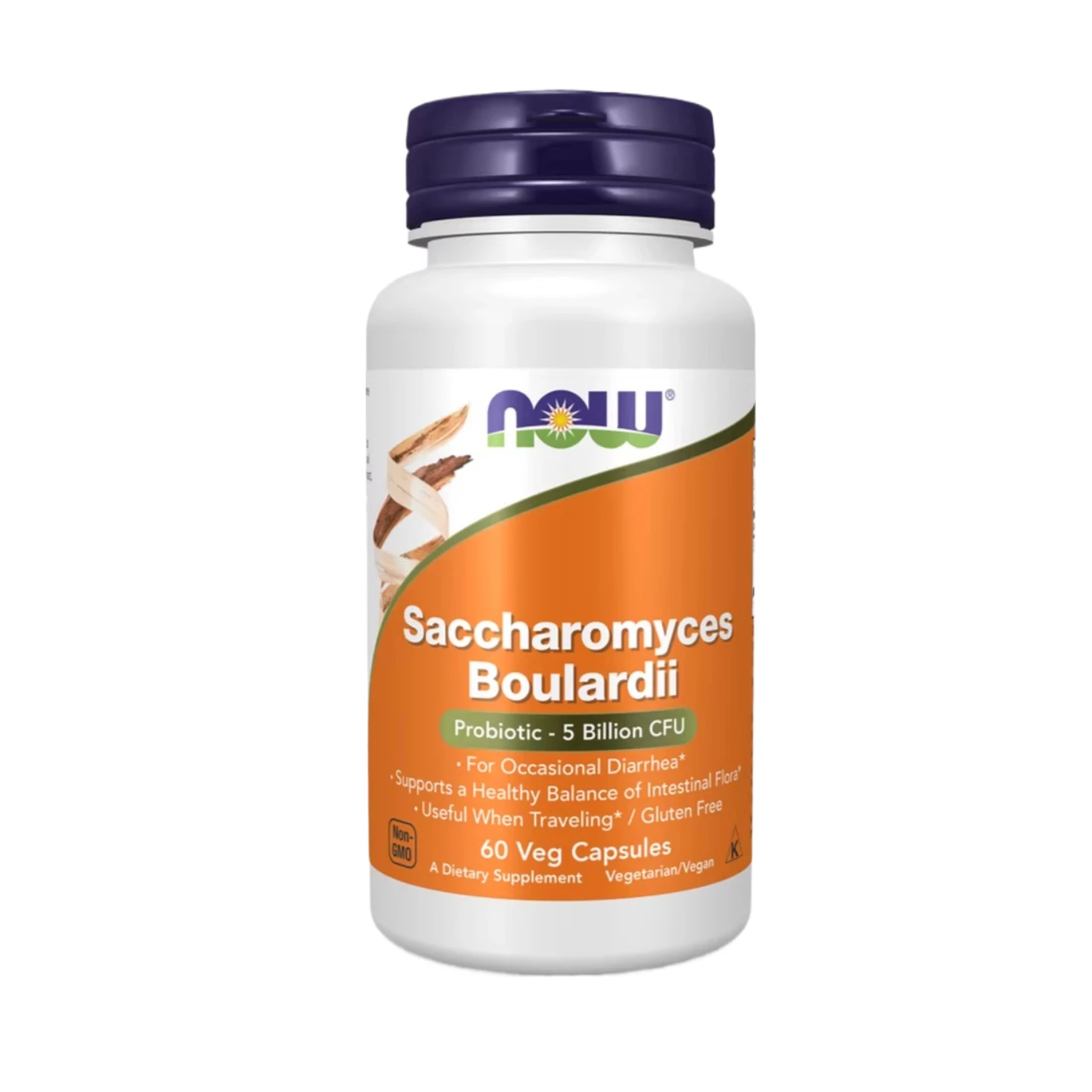 Saccharomyces Boulardii - Natural Probiotics To Balanced Intestinal FLORA -60 Capsules