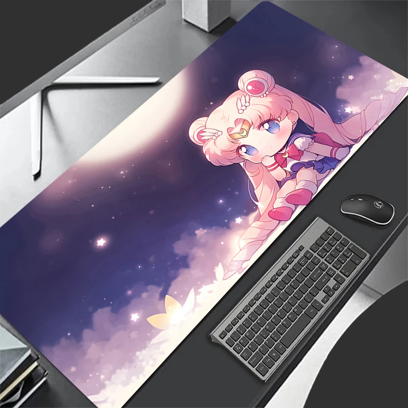 

Large Mouse Pad Kawaii S-Sailor Moon Aesthetic Desk Mat Cute Girl Extended Gaming Mouse Pad for Home Office Waterproof Anti-Slip
