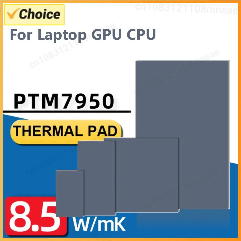 PTM7950 Thermal Pad 8.5W/mK CPU Thermal Conductive Paste Pad Patch Replacement Phase-change Pad for Laptop GPU Heat Dissipation