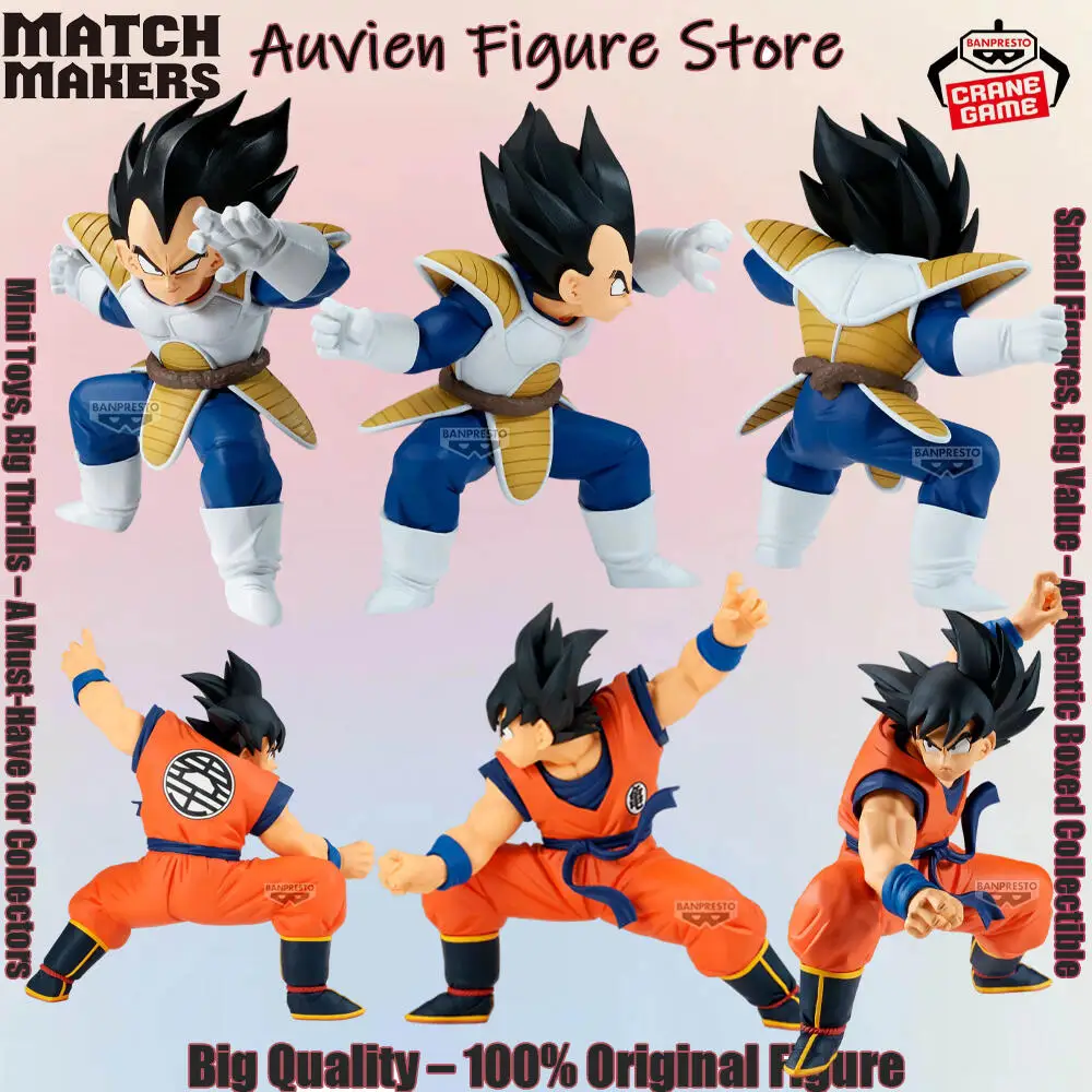 Officially Licensed Banpresto Match Makers Vegeta Son Gokuu Figure Anime Dragon Ball Z Crossroad Character Model