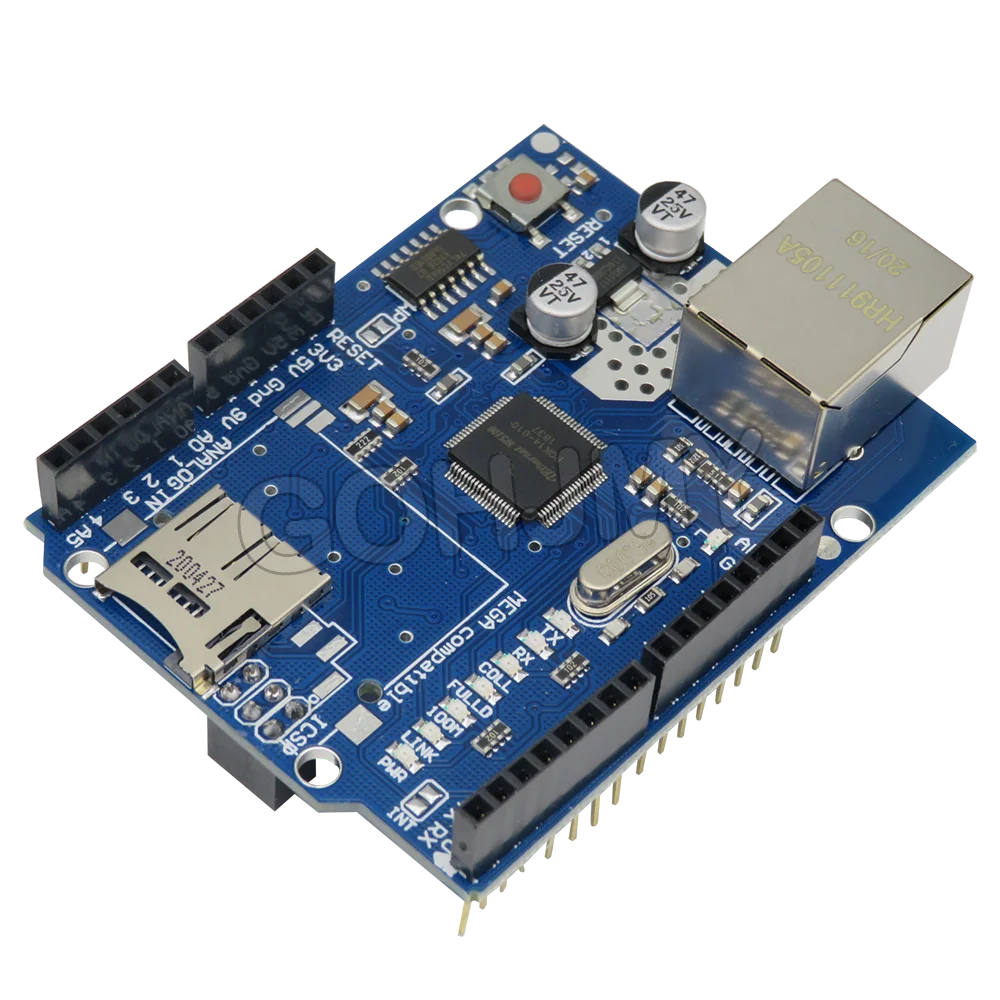 DNIGEF Shield Ethernet Shield W5100 R3 For UNO Mega 2560 1280 328 UNR R3 only W5100 Development board For Arduino