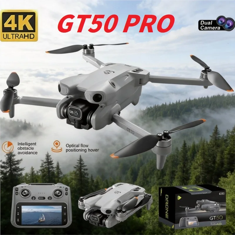

GT50 PRO Drone Professional 4K HD Camera 5G WIFI Optical Flow Positioning FPV UAV LCD RC Aerial Photography Quadcopter Fold Toys