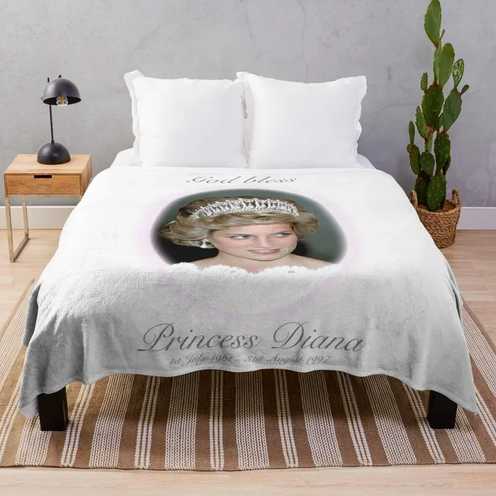 

God Bless Princess Diana - Remembrance Throw Blanket Luxurious Soft Blanket Holiday Gift for Family