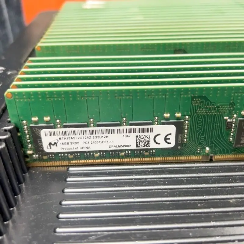 

Micron DDR4 ECC RAMs 16GB 2400MHz Server Memory 16GB 2Rx8 PC4-2400T Server computer memory