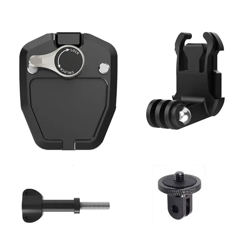 New-Motorcycle Windshield Clip Aluminum Alloy Mount For Gopro Hero 12 X3 Action 3 4 Camera Accessories