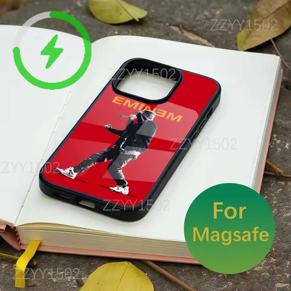 Rapper Eminem Slim Shady Handyhülle für iPhone 17,16,15,14,13,12,11,Pro,Max,Plus,Mini,SE4,E Magsafe Wireless Charging