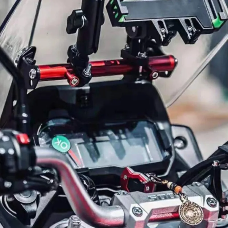 Phone Holder Navigation Bracket For KY400X KY500X KY500F Excelle 400X 500X Aluminum Motorcycle GPS Smartphone Holder Accessories