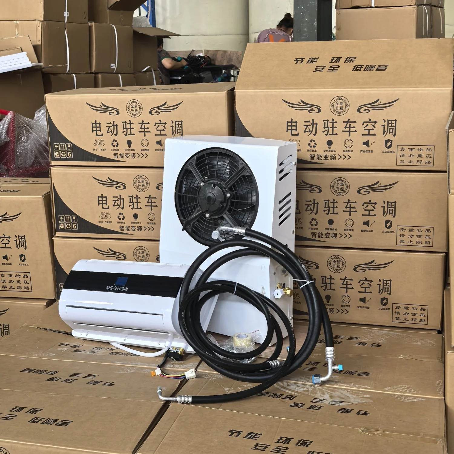 Air Conditioner 12V/24V Mini Split Truck DC Air Conditioner Tractor AC Unit For Semi-Truck
