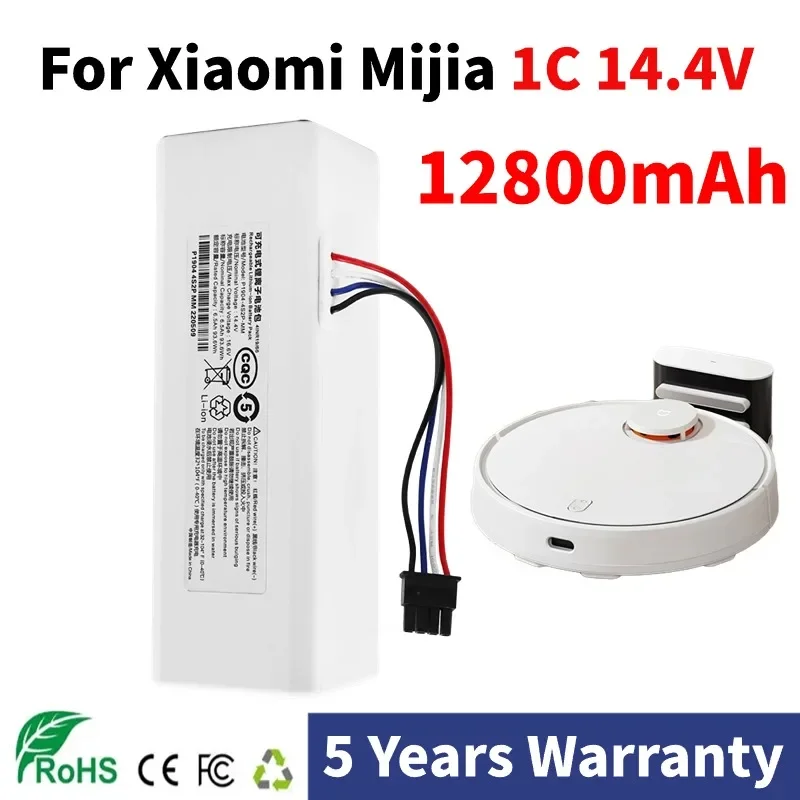 

14.4V 12800mAh original Battery For Xiaomi Mijia 1C STYTJ01ZHM Robot Vacuum Mop Cleaner Accessories Parts