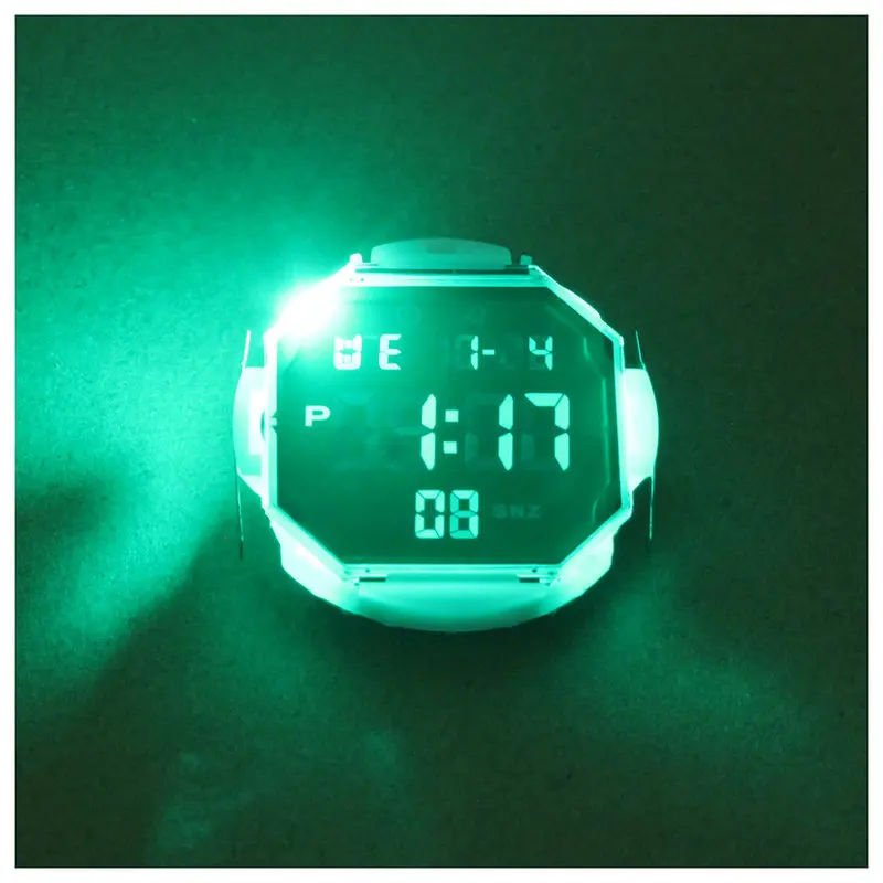 Movimiento de reloj electrónico Movimiento de reloj Siete colores noctilucente Movimiento de reloj de enfermera 33N-551 Núcleo de reloj de pantalla negra