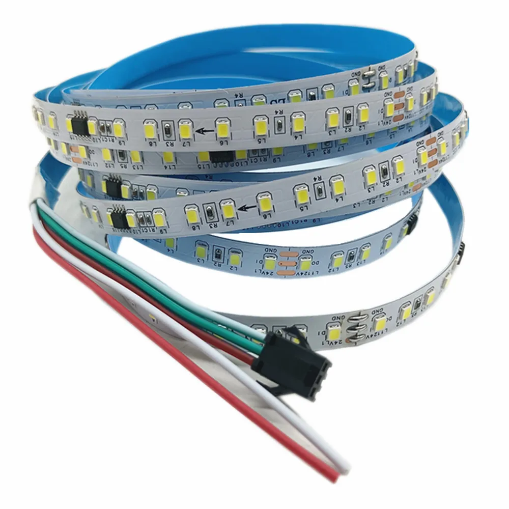 DC24V WS2811 IC Pixel Strip light Addressable 2835 120LEDS/M White /Warm White Running Water Flowing Horse Race LAMP