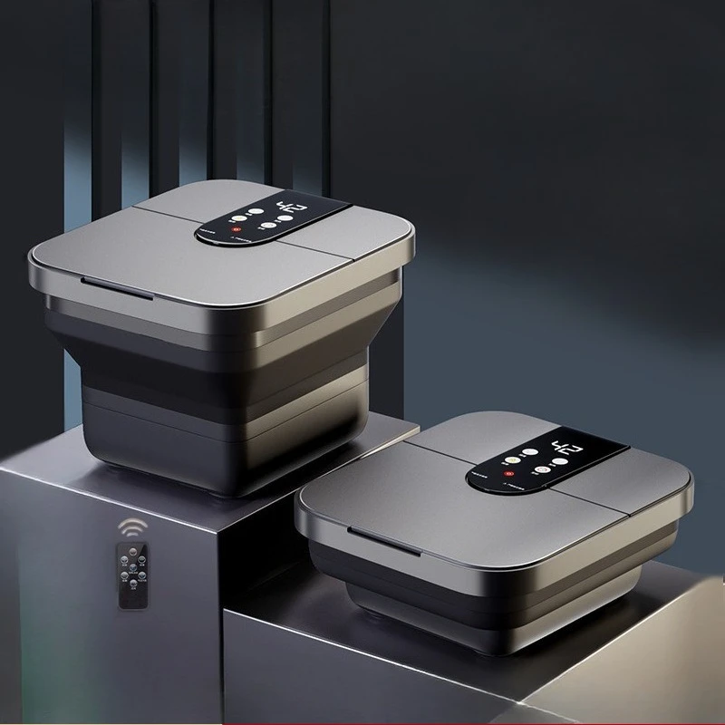 

Portable Folding Foot Bath Bathtub Heated Electric Automatic Massage Foot Spa Temperature Control Folding Bucket Home Furniture