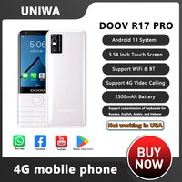 UNIWA DOOV R17 Pro Smart Mobile Phone Touch Screen 4G Whatsapp Android 13 Keypad Phones 3.54\