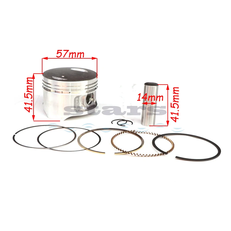 Motorcycle Cylinder Piston Gasket Kit for SUZUKI DR125 DR 125 2009-2012 125cc  STD 57mm Big Bore