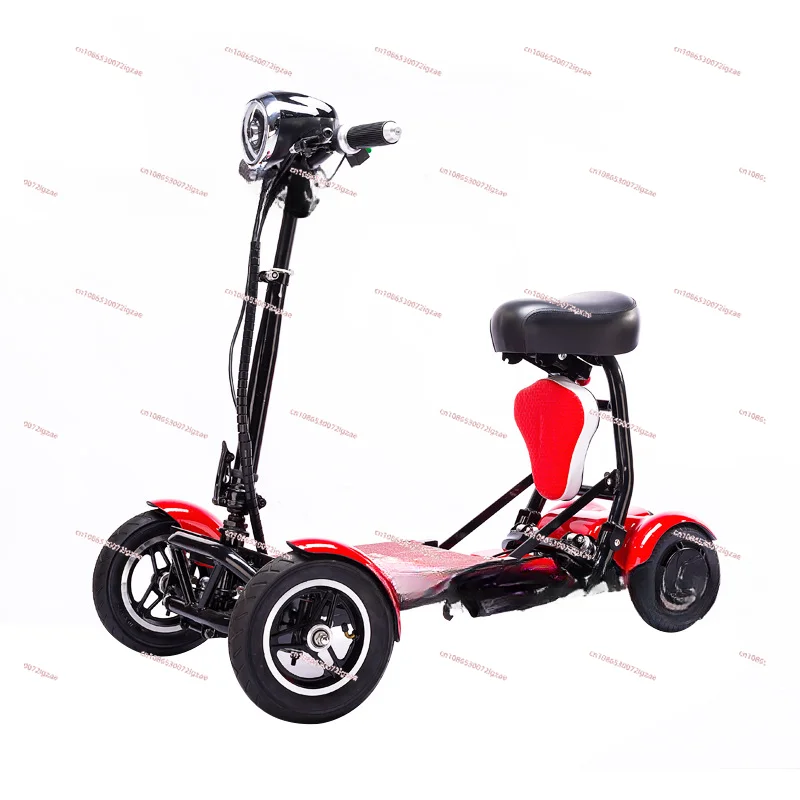 Disabled 4 Wheel Dual Motor Electric Folding Mobility Scooter Elderly Adult Handicap Mobility Electric Scooter