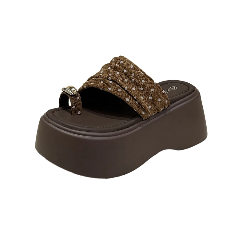 Women Beach Slippers New Summer Open Toe Sandals Non Slip Casual Outdoor Flip-flops High Platform Footwear Sandalias Zapatillas view 2