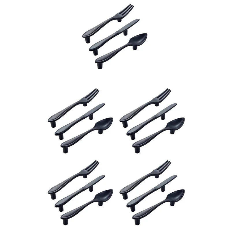 FYBL-مقبض الباب 15-مقبض المطبخ - أسود