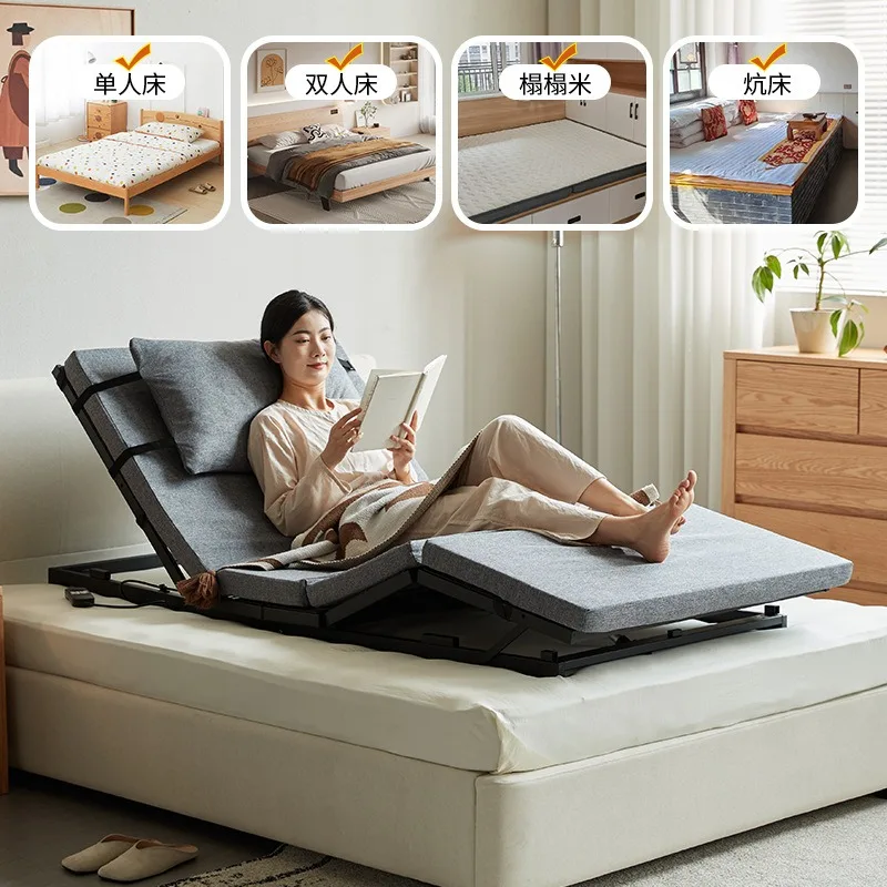 Automatic get-up device, get-up aid, electric lift mattress