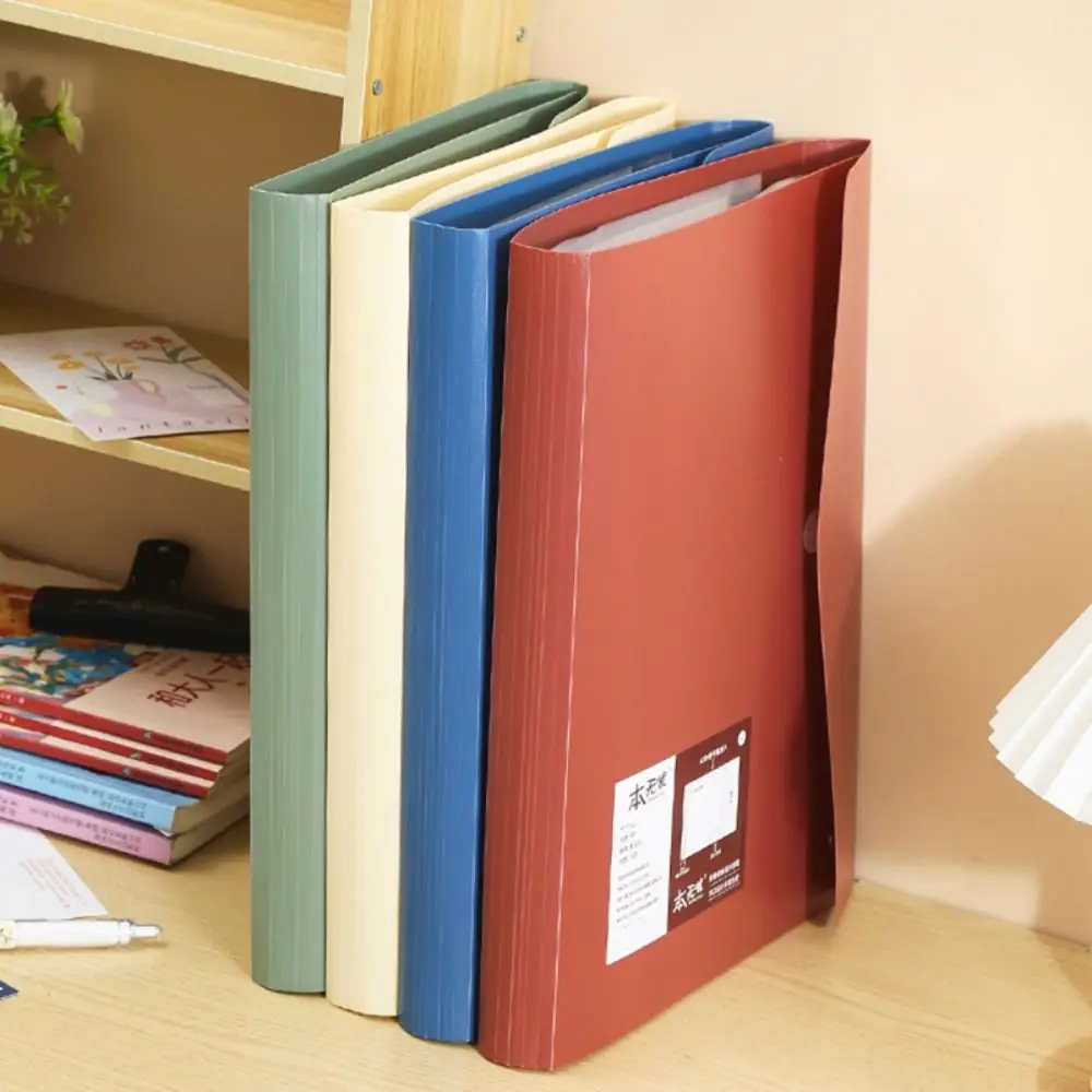 Simple Loose Leaf A3 File Folder Detachable Transparent Data Booklet Students Stationery File Bag Students