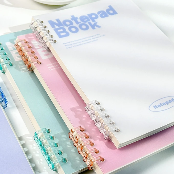 B5/A5 Loose-Leaf Notebook 60 Sheets Binder Lined Book Kawaii Note Set Korean Stationery School Office Supplies Students Writing