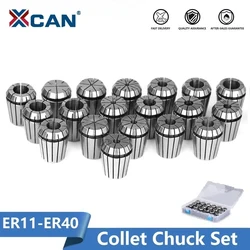 XCAN-Spring Collet Chuck para Máquina De Gravura CNC, Lathe Milling Tool Holder, ER11-ER40, 1-26mm