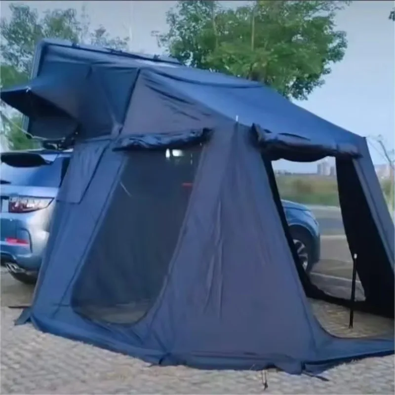 Tenda Atap Mobil Hard Shell Clamshell Aluminium 4 Orang untuk Camping Offroad 4x4